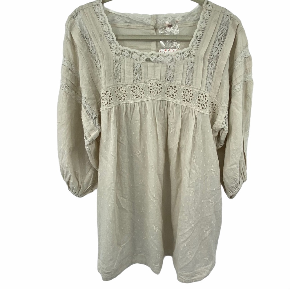 Free People | Ivory Azalea Lace Tunic NWT | Medium - Picture 1 of 10